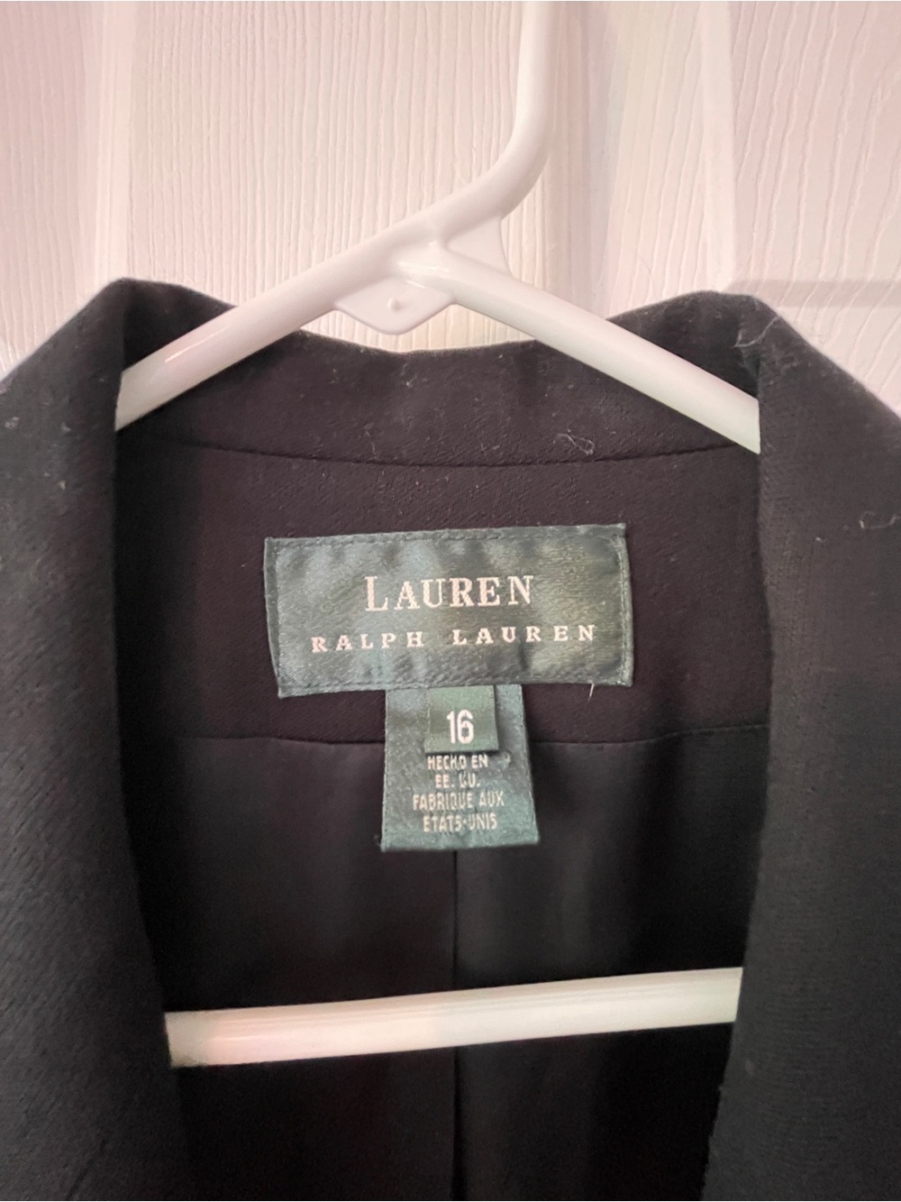 Ralph Lauren Black Blazer with Gold Logo Label - Picture 3 of 5